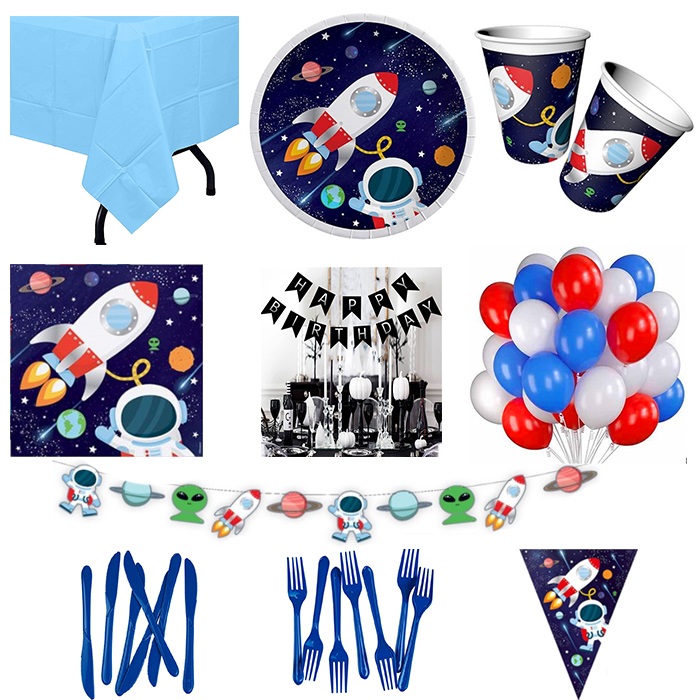 Uzay Temalı Parti Seti 24 Kişilik