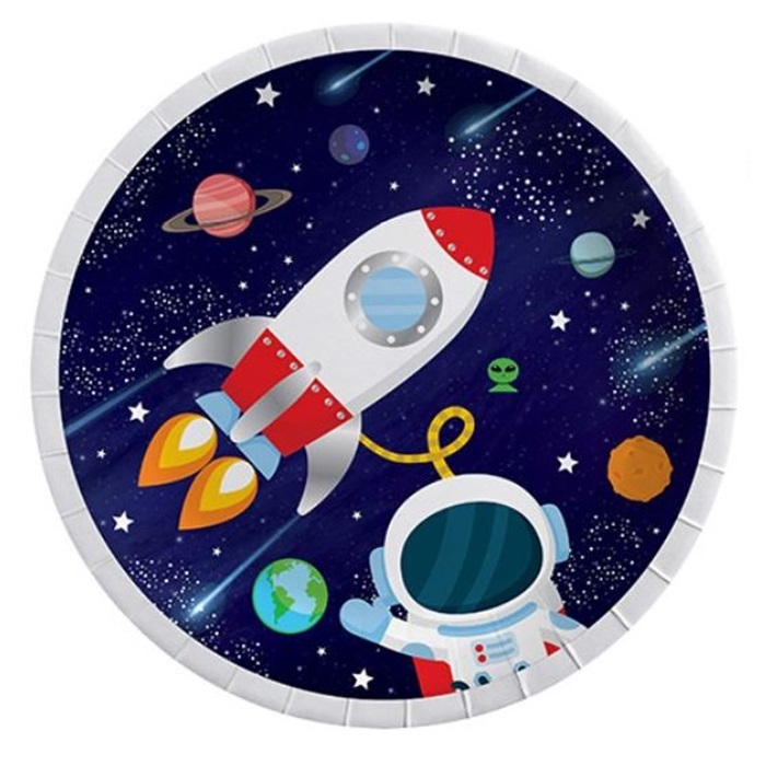 Uzay Temalı Tabak