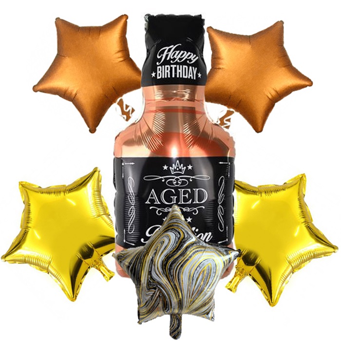 Viski Şişesi Folyo Balon Demeti