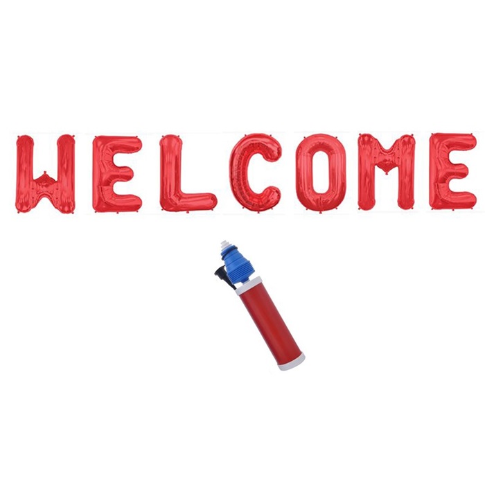 Welcome Kırmızı Folyo Balon