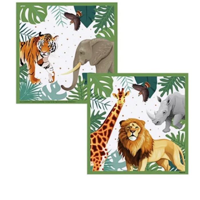 Wild Life Safari Temalı Peçete