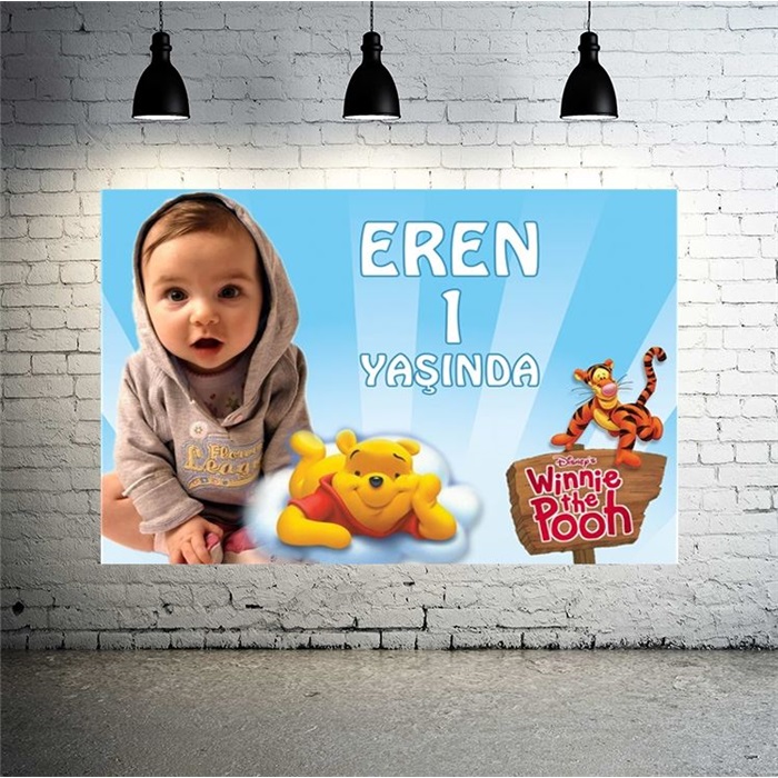 Winnie The Pooh Temalı Kişiye Özel Afiş