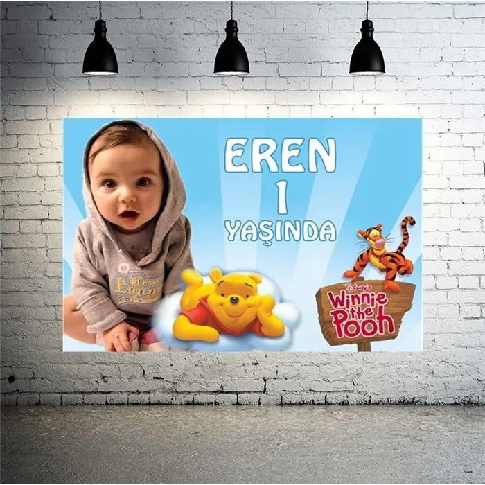 Winnie The Pooh Temalı Kişiye Özel Afiş
