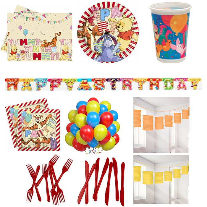 Winnie The Pooh Parti Seti 24 Kişilik