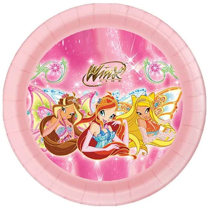 Winx Temalı Karton Tabak