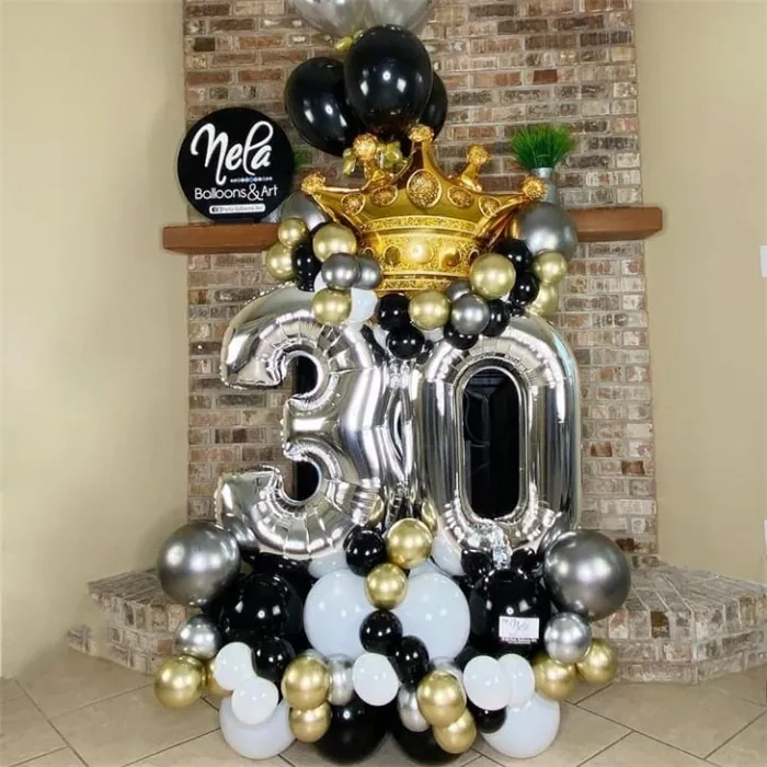 Yaş Konseptli Happy Birthday Balon Buket Aranjman