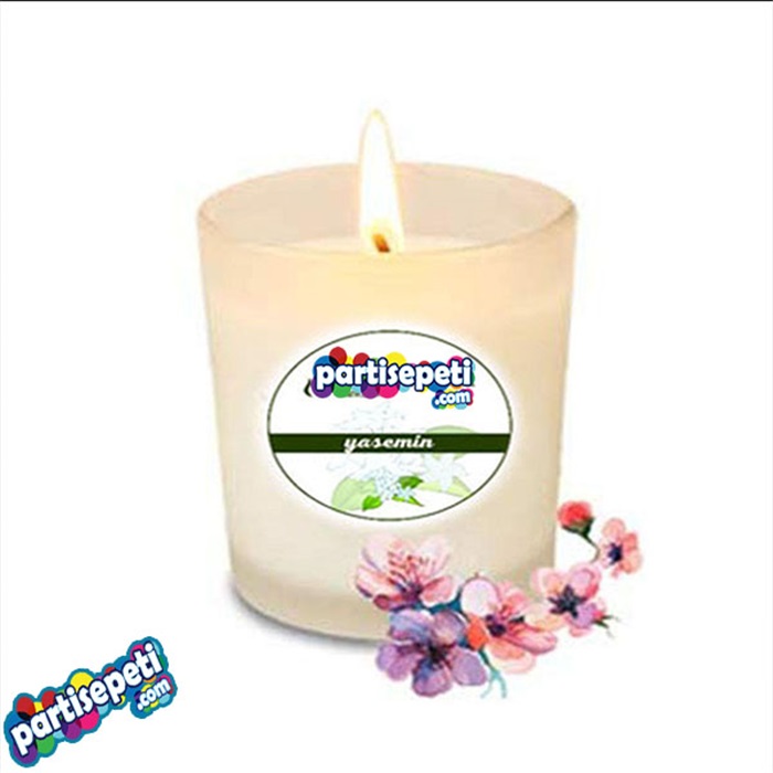 Yasemin Kokulu Bardak Jel Mum