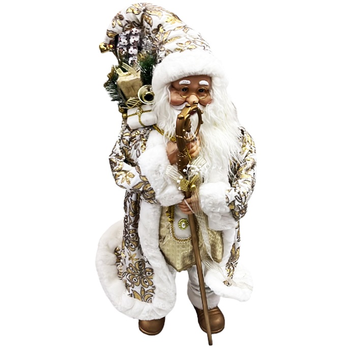 Beyaz Renkli Noel Baba Süs