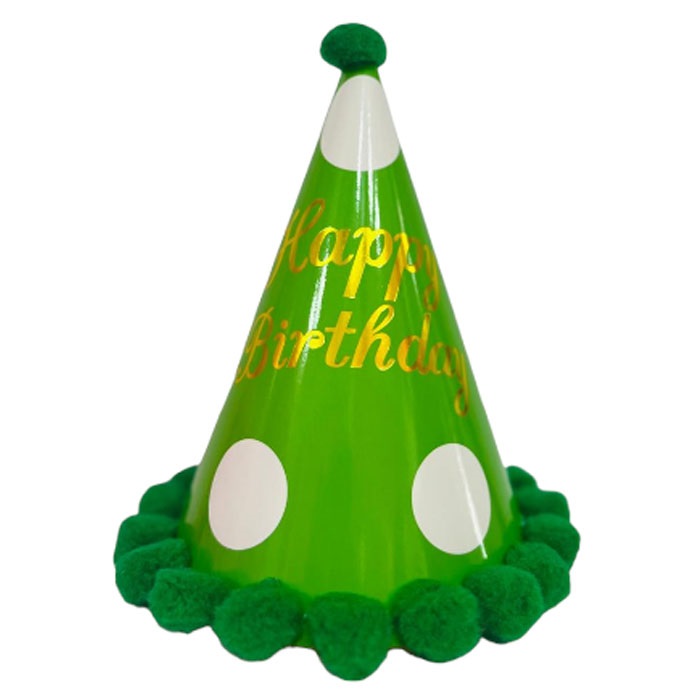 Yeşil Benekli Parti Şapka