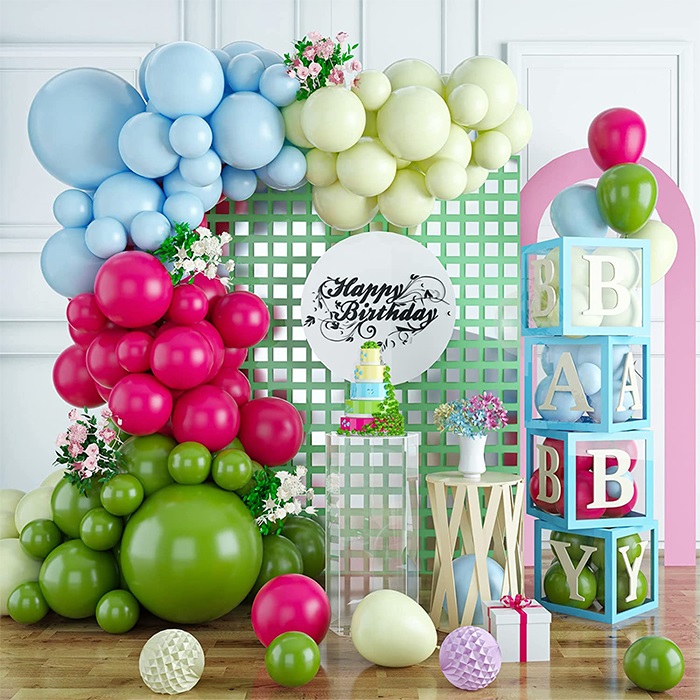 Yeşil Düşler Zincir Balon Seti