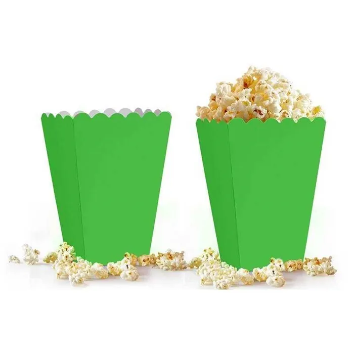 Yeşil Düz Popcorn Kutusu