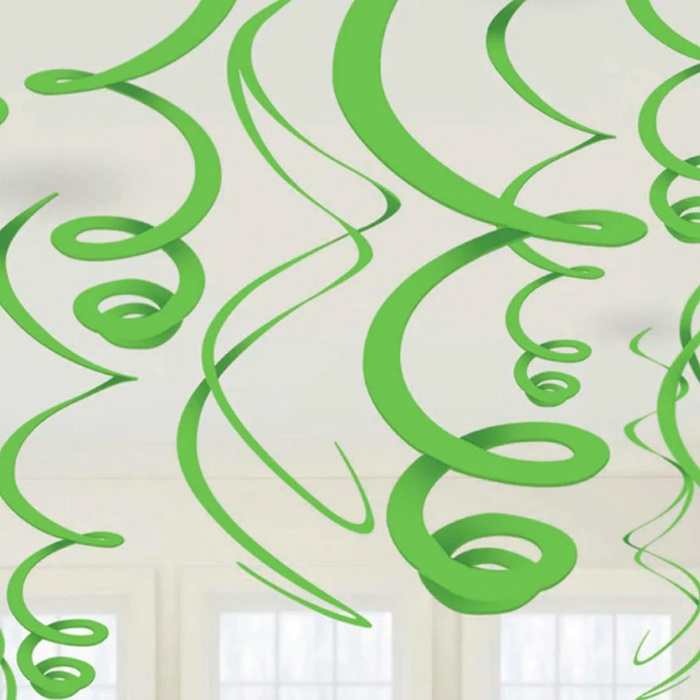 Amscan Yeşil Renkli Girdap Asma Süs
