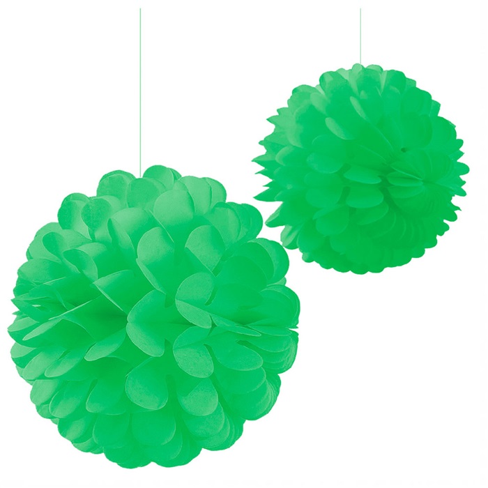 Yeşil Renkli Kağıt Top Süs