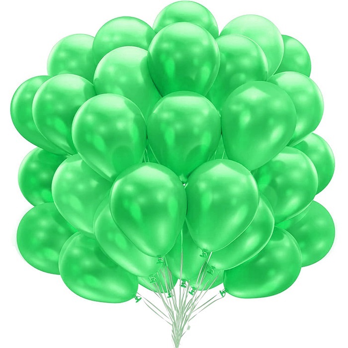 Yeşil Renkli Metalik Balon