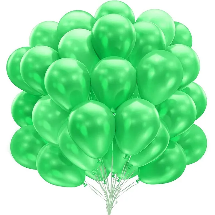 Yeşil Renkli Metalik Balon
