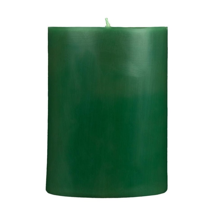 Yeşil Renkli Silindir Mum