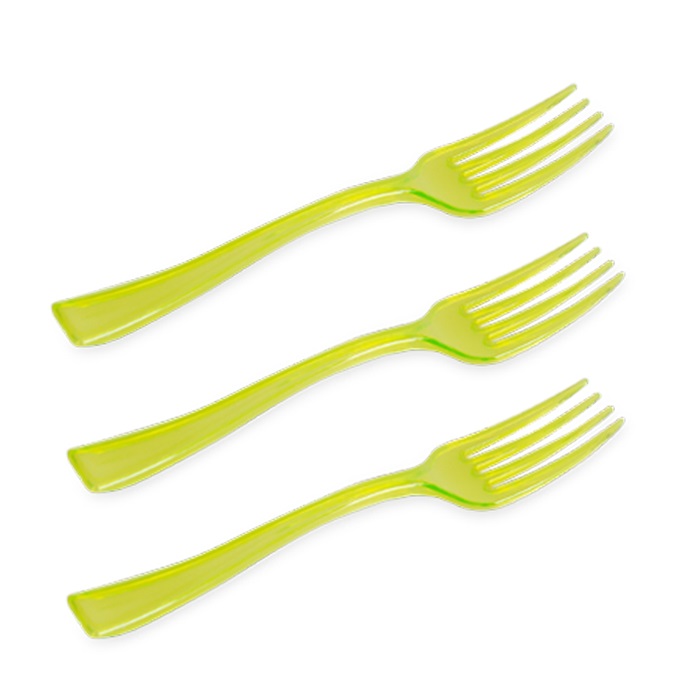 Yeşil Şeffaf Çatal