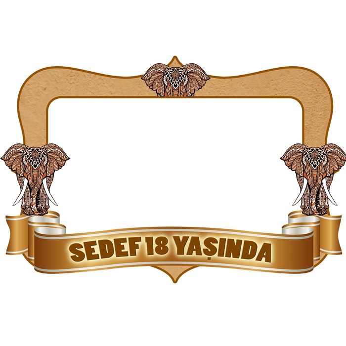 Yetişkin Fil Kişiye Özel Çerçeve