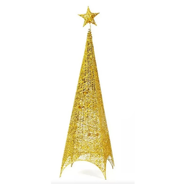 Yılbaşı 3 Boyutlu Tel Kule Dekor Süs