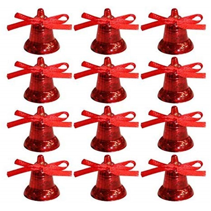 Yılbaşı Ağacı Kırmızı Renkli Çan Süs
