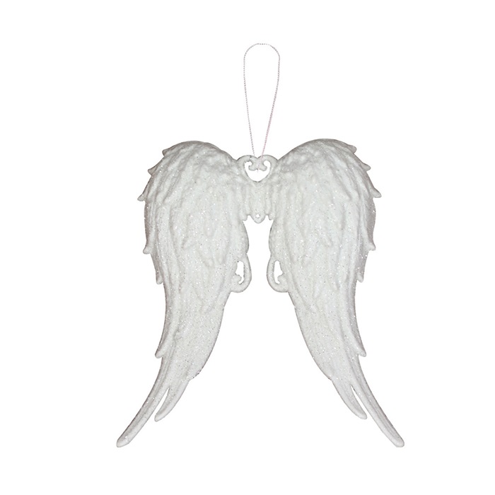 Yılbaşı Ağacı Beyaz Melek Kanadı Asma Süs