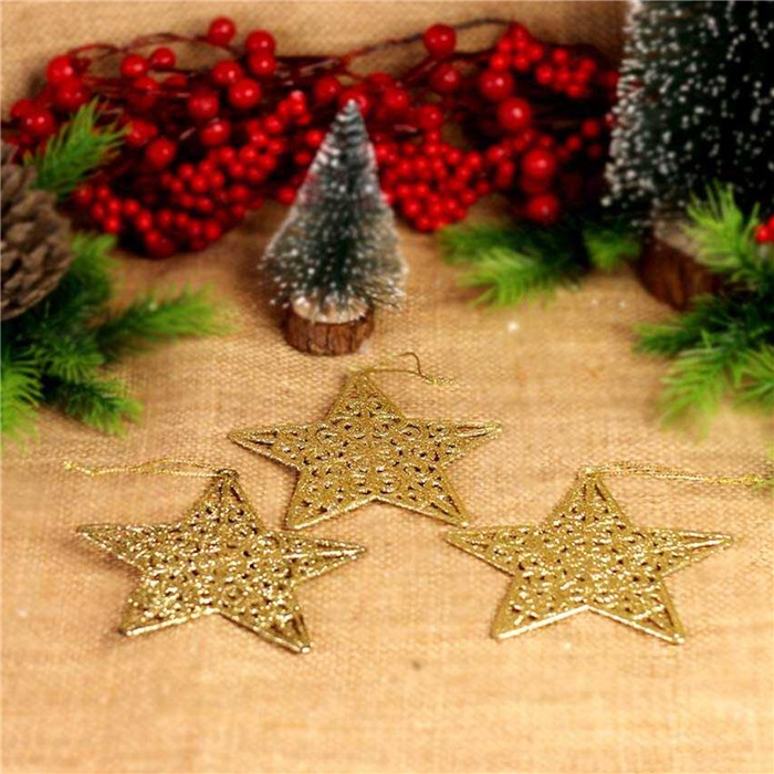 Yılbaşı Ağacı Gold Yıldızı Asma Süs