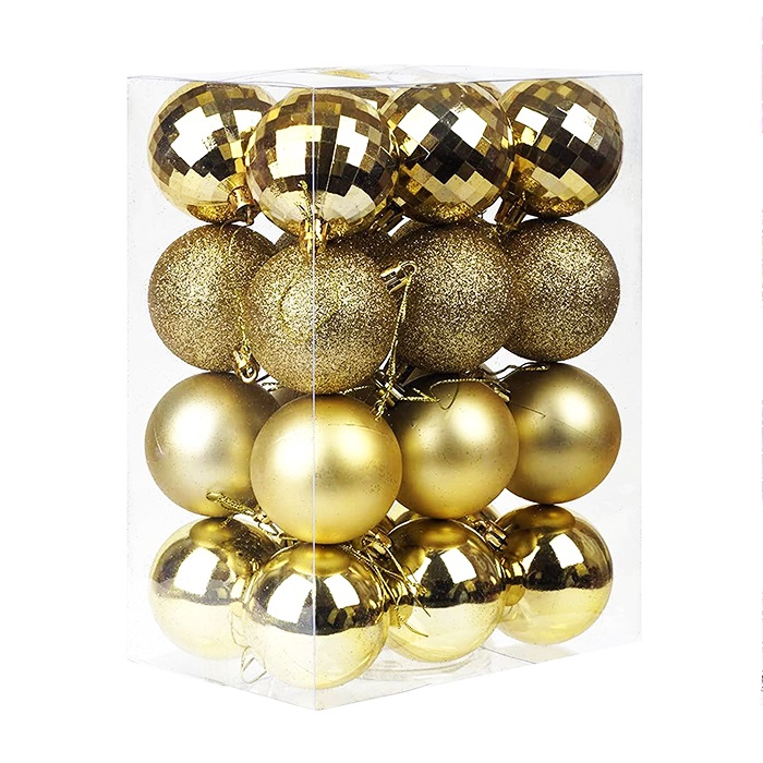 Yılbaşı Ağacı Gold Top Süs 16 LI 5 CM