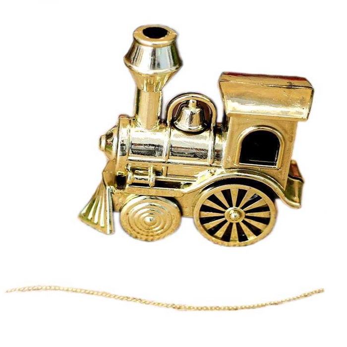 Yılbaşı Ağacı Gold Tren Asma Süs