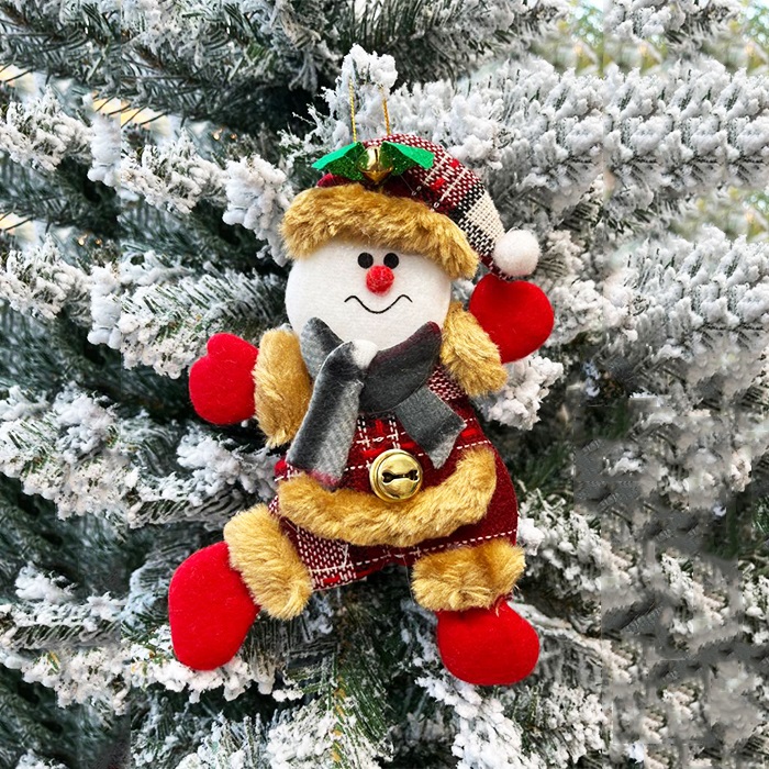 Yılbaşı Ağacı Zilli Kardan Adam Süs