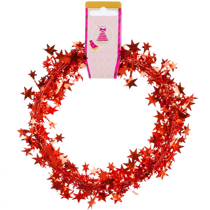 Yılbaşı Ağacı Kırmızı Renkli Şerit