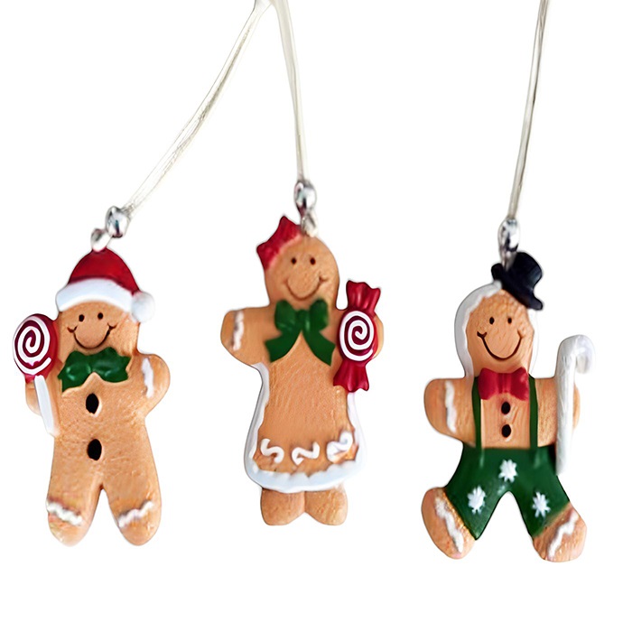 Yılbaşı Ağacı Kurabiye Figürlü Asma Süs 3 LÜ