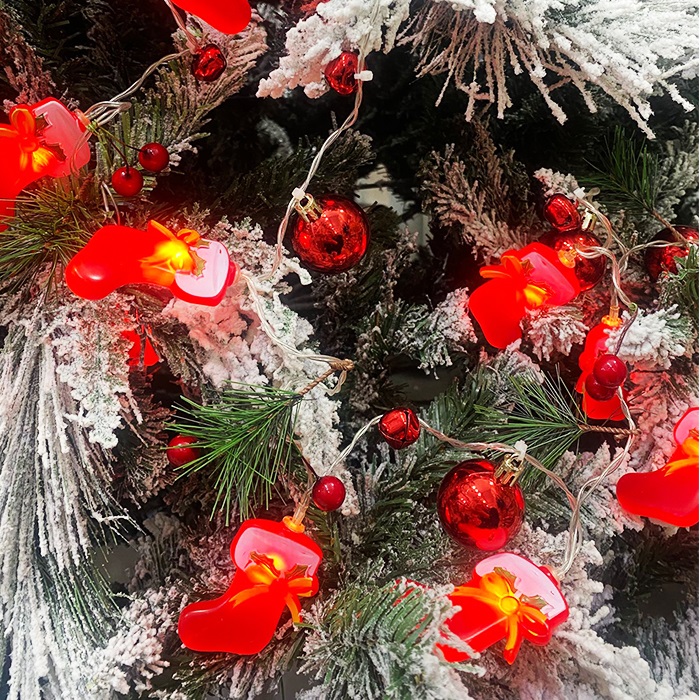 Yılbaşı Ağacı Noel Çoraplı Led Işık