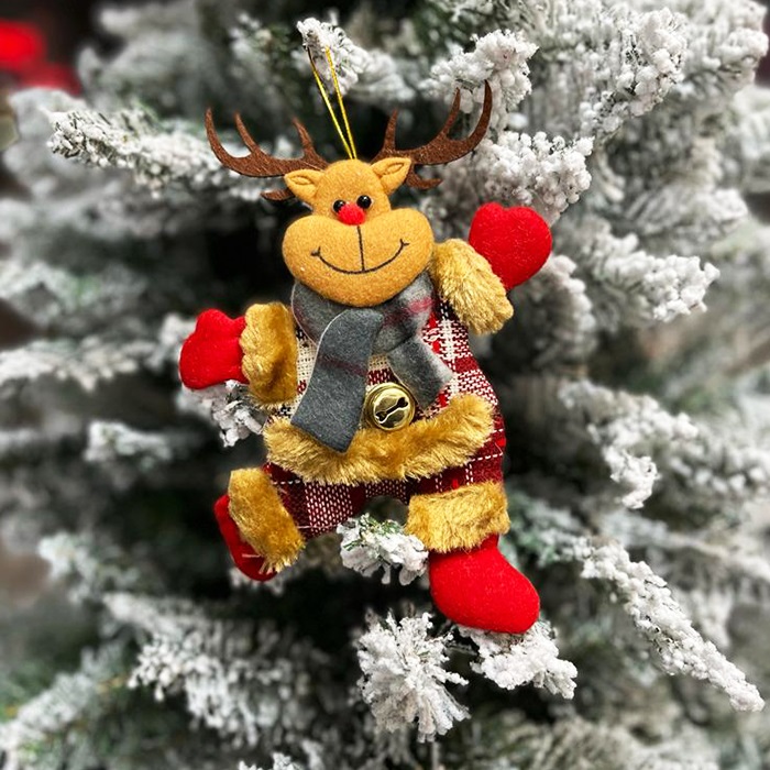 Yılbaşı Ağacı Zilli Geyik Süs