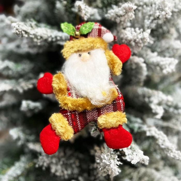 Yılbaşı Ağacı Zilli Noel Baba Süs