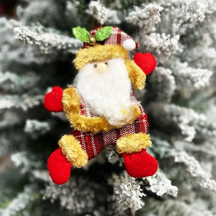Yılbaşı Ağacı Zilli Noel Baba Süs