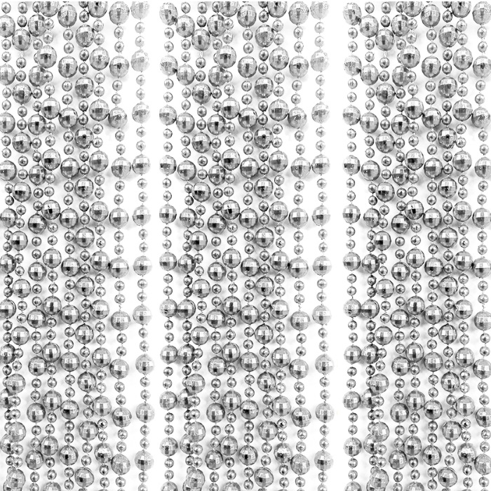 Yılbaşı Ağacı Gümüş Renkli Zincir Süs