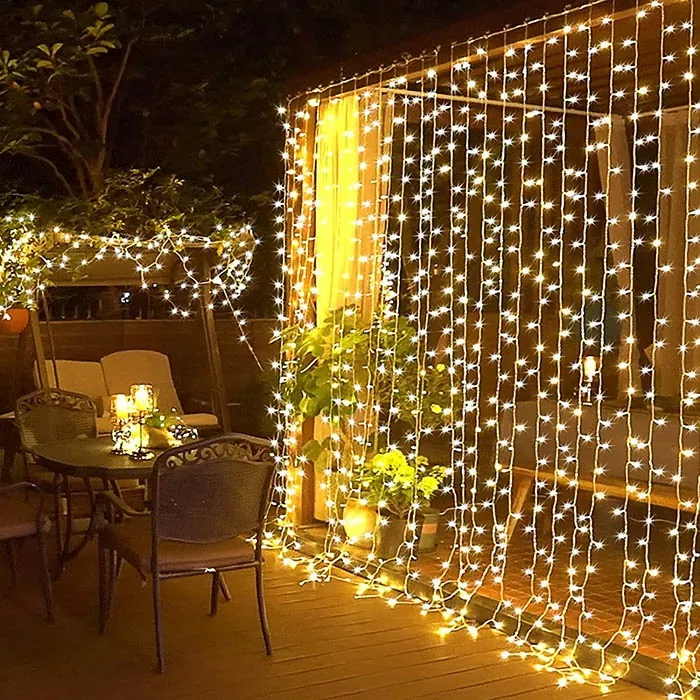 Yılbaşı Akan Perde Led Işık 4 X 2