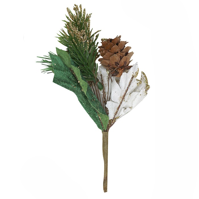 Yılbaşı Beyaz Ata Yapay Çiçek