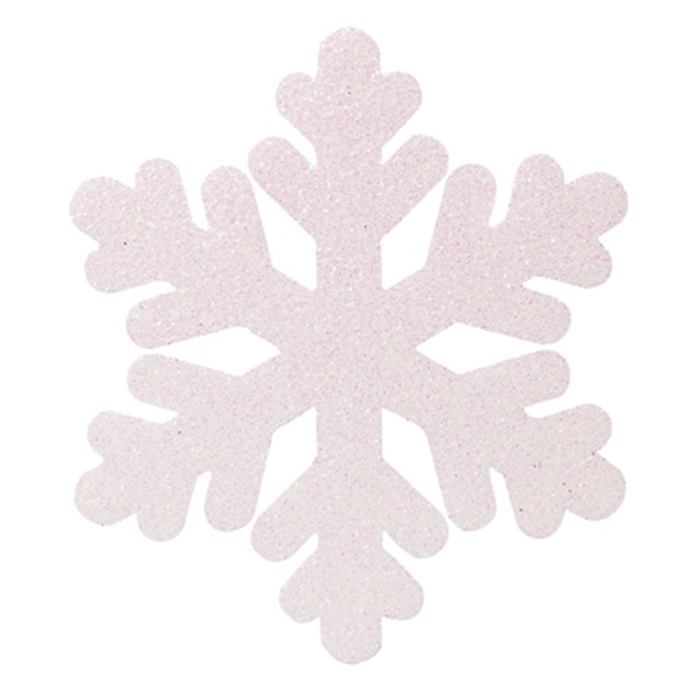 Yılbaşı Beyaz Renkli Kar Tanesi Asma Süs