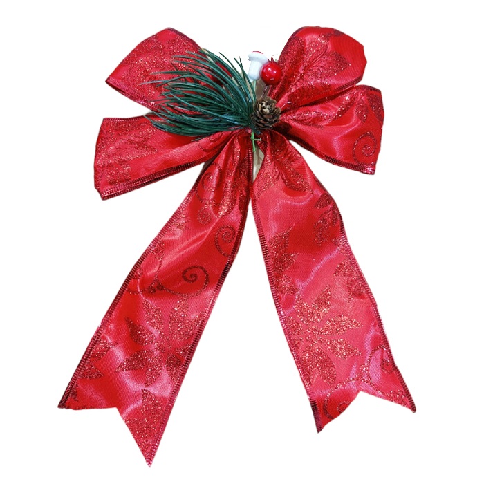 Yılbaşı Kırmızı Renkli Fiyonk Süs