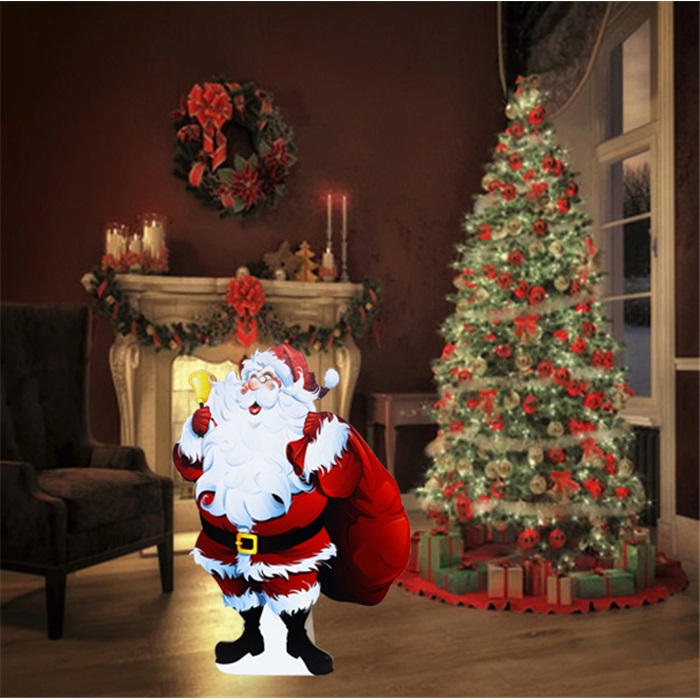 Yılbaşı Çuvallı Noel Baba Ayaklı Pano