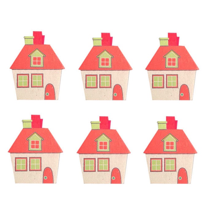 Yılbaşı Ev Temalı Mandal Süs