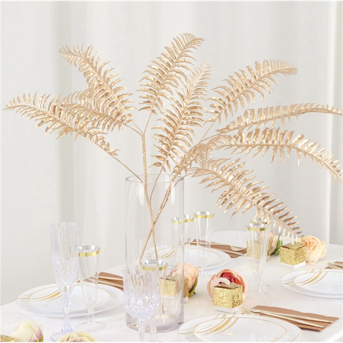 Yılbaşı Gold Renkli Okaliptus Pike Süs