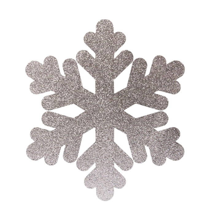 Yılbaşı Gümüş Kar Tanesi Asma Süs