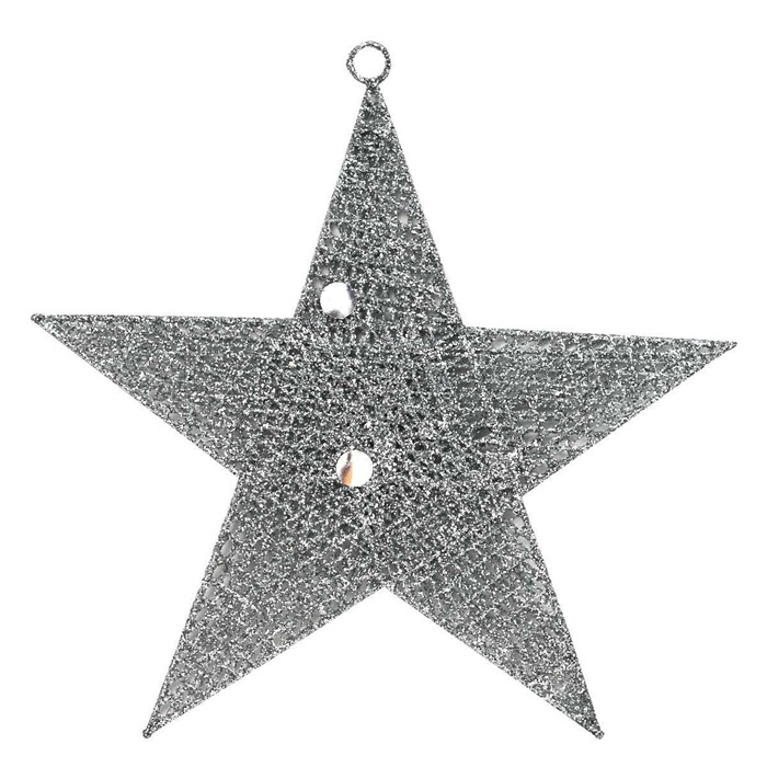 Yılbaşı Gümüş Yıldız Dekor Süs