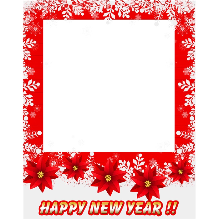 Yılbaşı Happy New Year Fotoğraf Çerçevesi