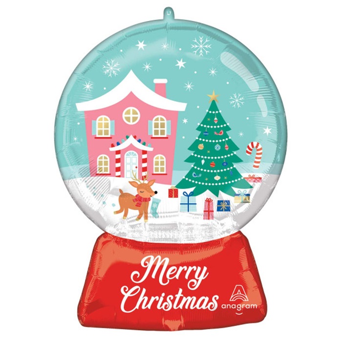 Yılbaşı Kar Küresi Folyo Balon
