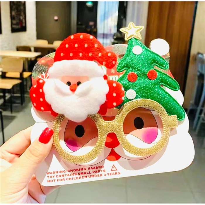 Yılbaşı Noel Baba Çam Ağacı Parti Gözlük