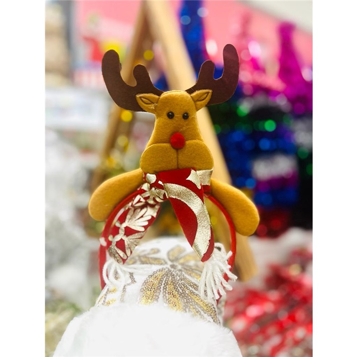 Yılbaşı Kırmızı Renkli Geyik Taç