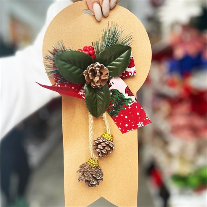 Yılbaşı Süslü Fiyonk Asma Süs